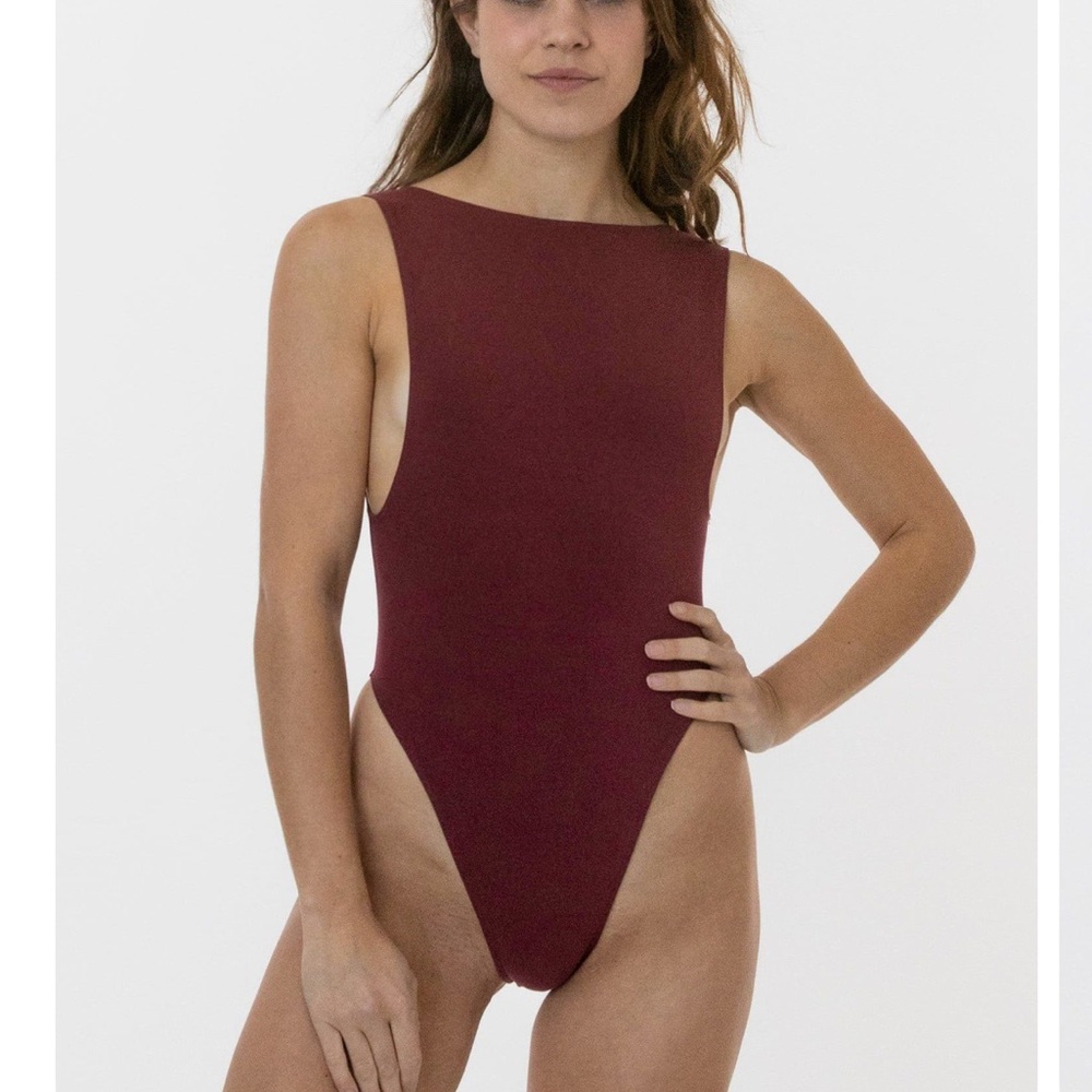 Los Angeles Apparel GARMENT DYE BOATNECK DANCE BODYSUIT